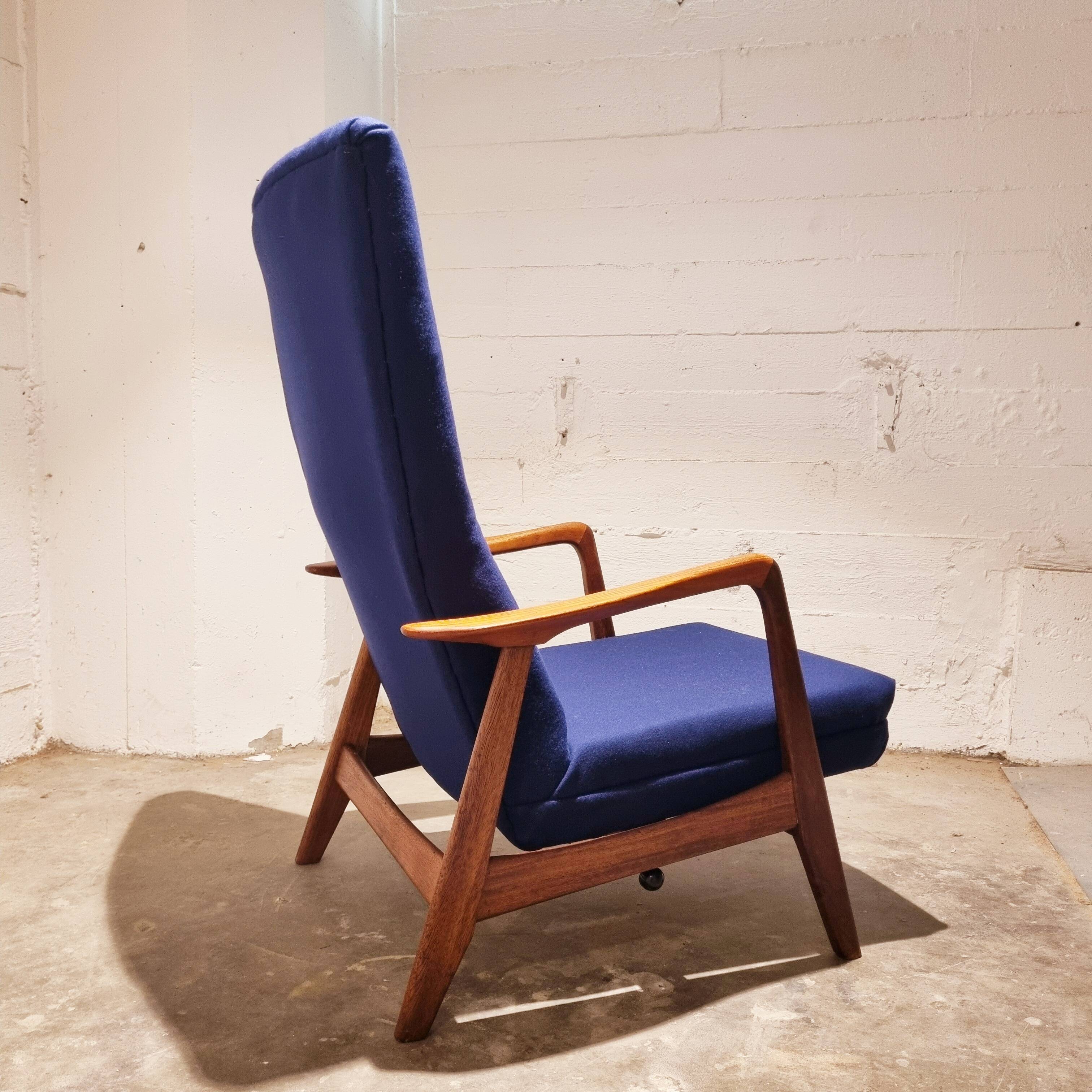 Tilting Highback Lounge Chair "Rock Siësta" by A. Relling and T. Bekken Arnestad Bruk, Norway 1957