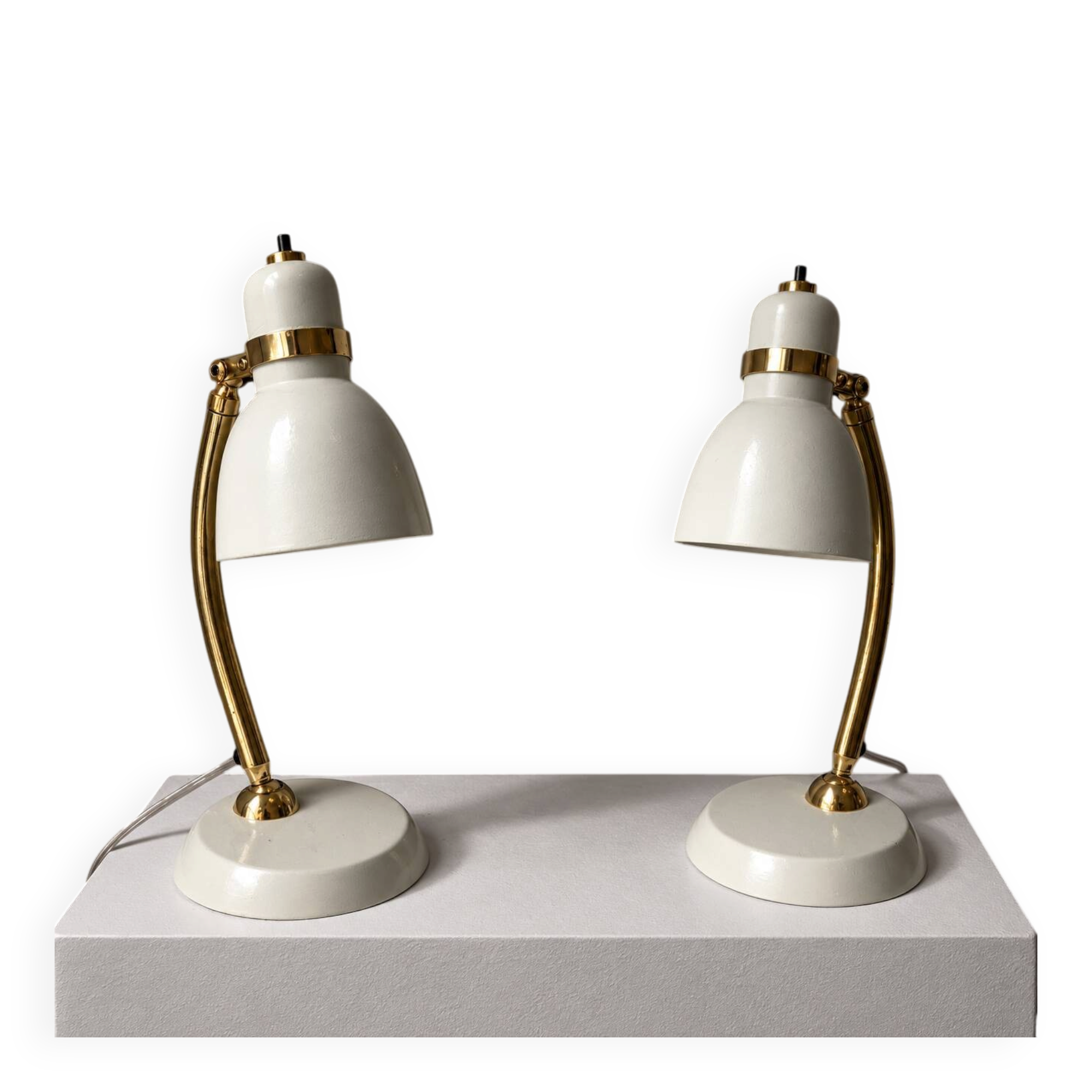 Pair of Norwegian desk lamps, attributed to Høvik Verk Norway.