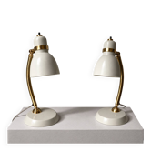 Pair of Norwegian desk lamps, attributed to Høvik Verk Norway.