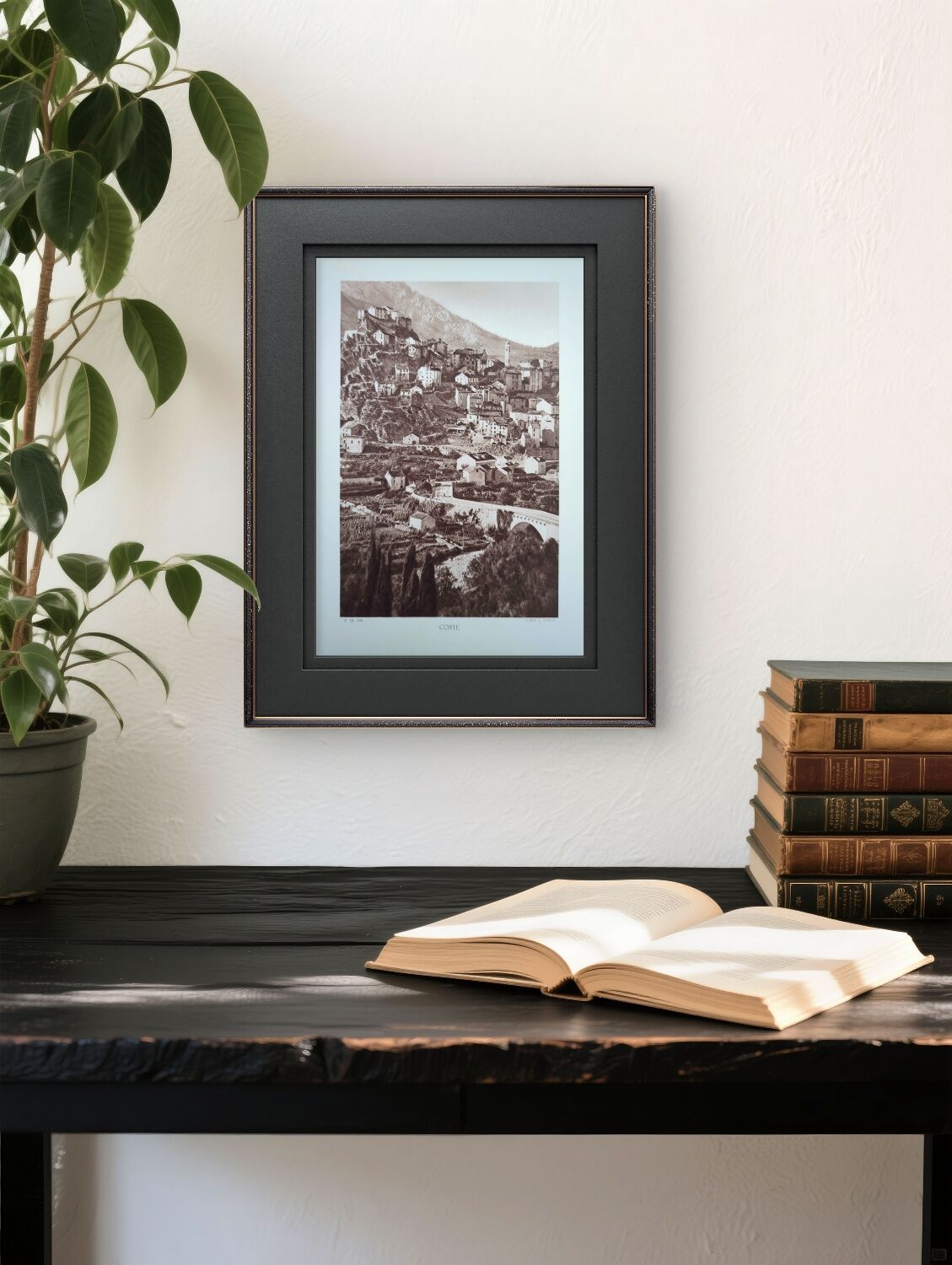 Cut, Corsica, vintage, photo board printed in 1935.