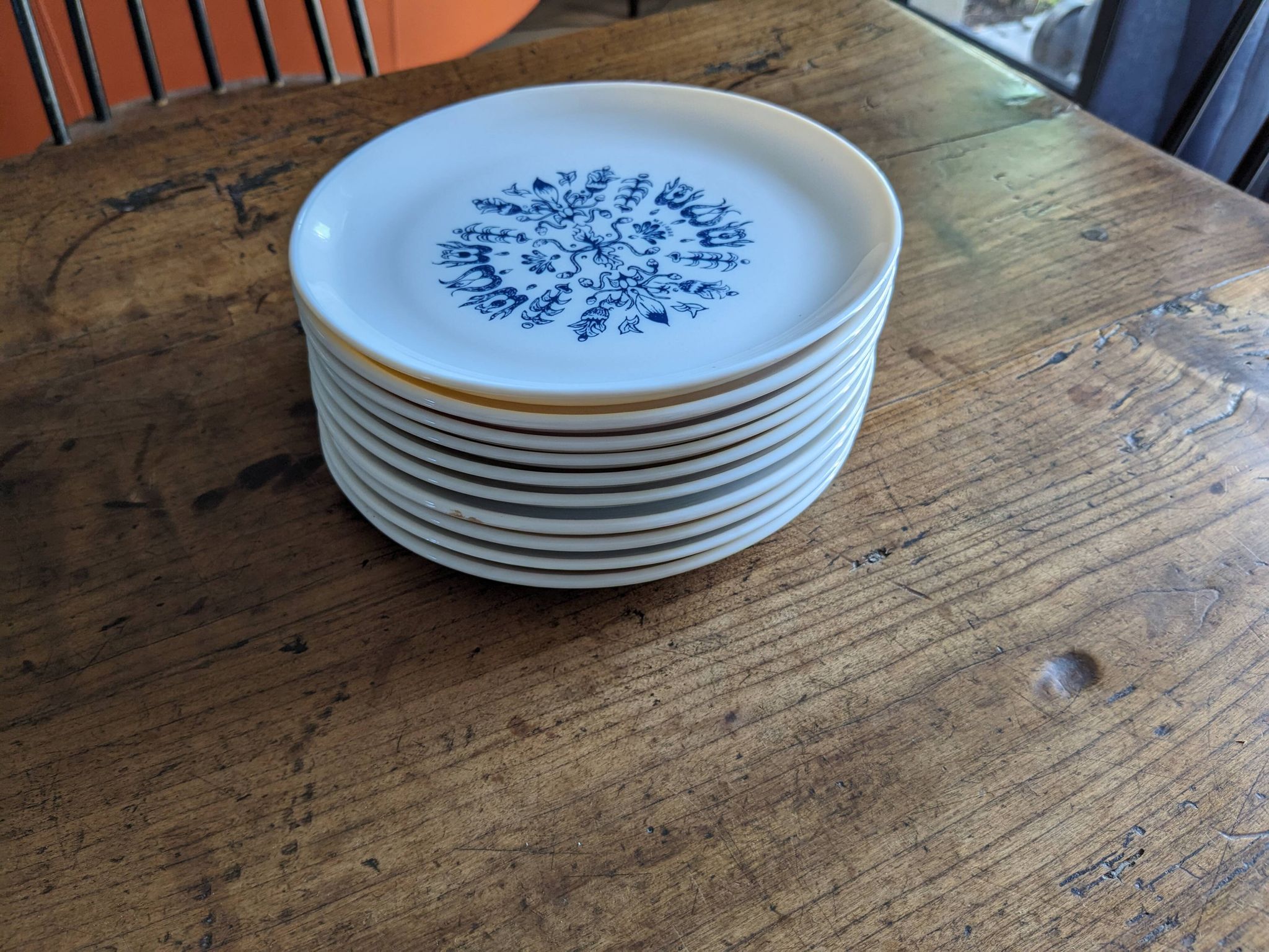 Service de 10 assiettes à dessert vintages par Sovirel