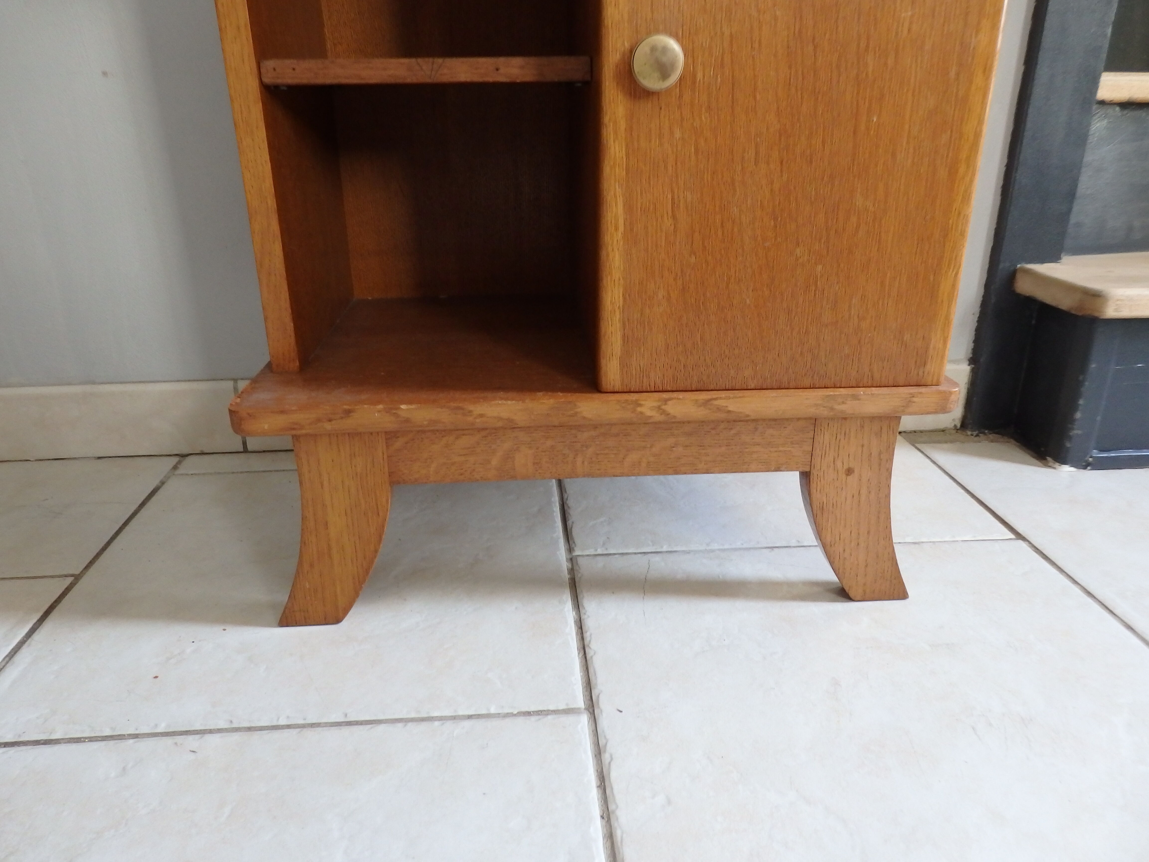 Vintage bedside table year 50 60 Scandinavian