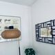 Rectangular wrought iron mirror, Frederick Weinberg