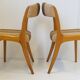 Suite de 6 chaises vintage 1970 style Baumann
