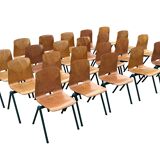 Chaise de salle à manger vintage industrielle Pagwood de Woodmar Design des années 70