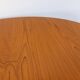 Vintage oval dining table Baumann from the 60s and 70s in teak with extension.