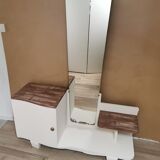Old asymmetrical art deco dressing table