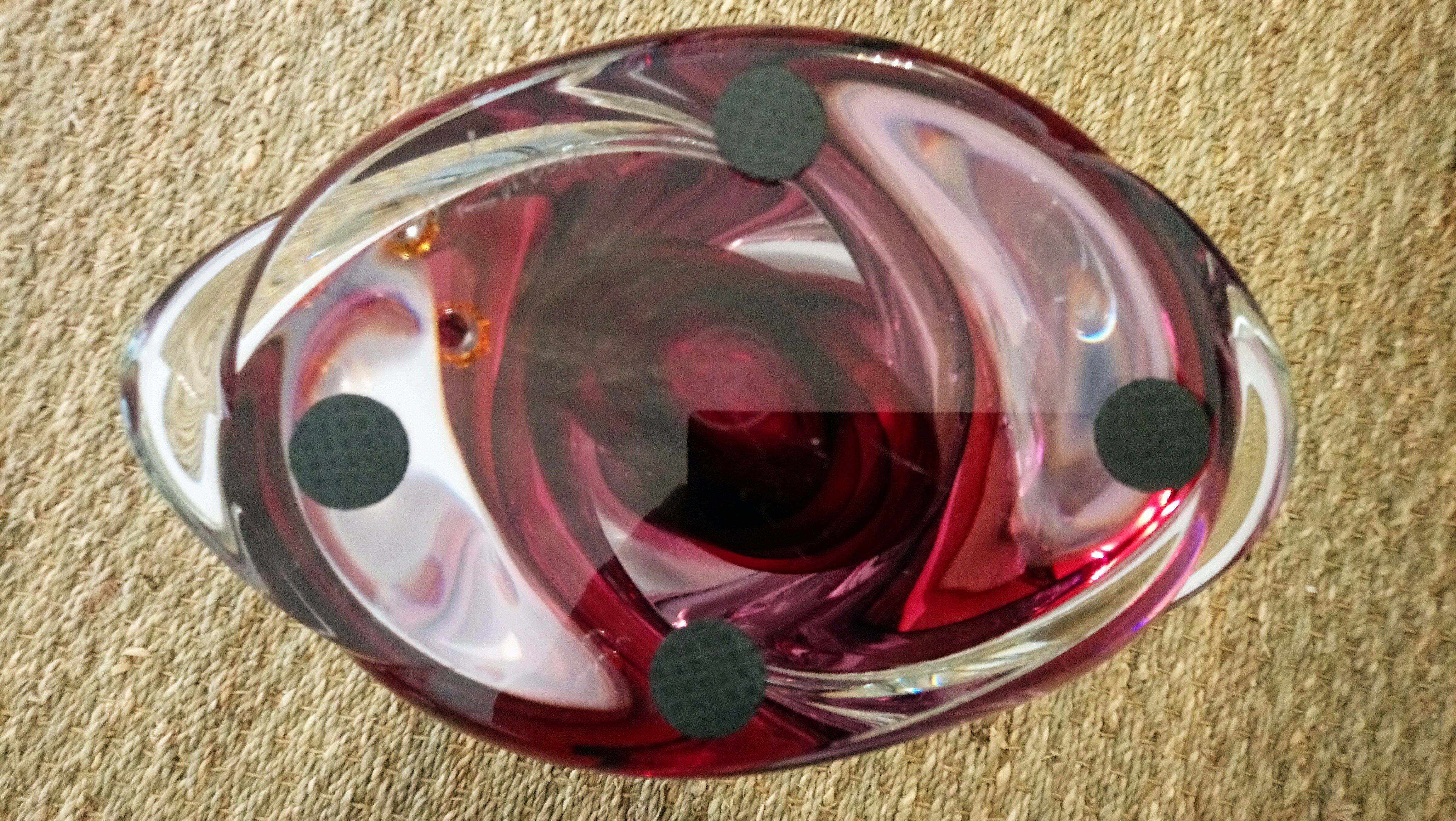 Imposing Murano of Walter FURLAN for 60s Bisanzio glass vase