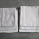 6 large antique damask napkins - mismatched