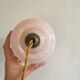 Pink Clichy glass globe hanging lamp