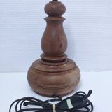 Vintage turned solid wood lamp base