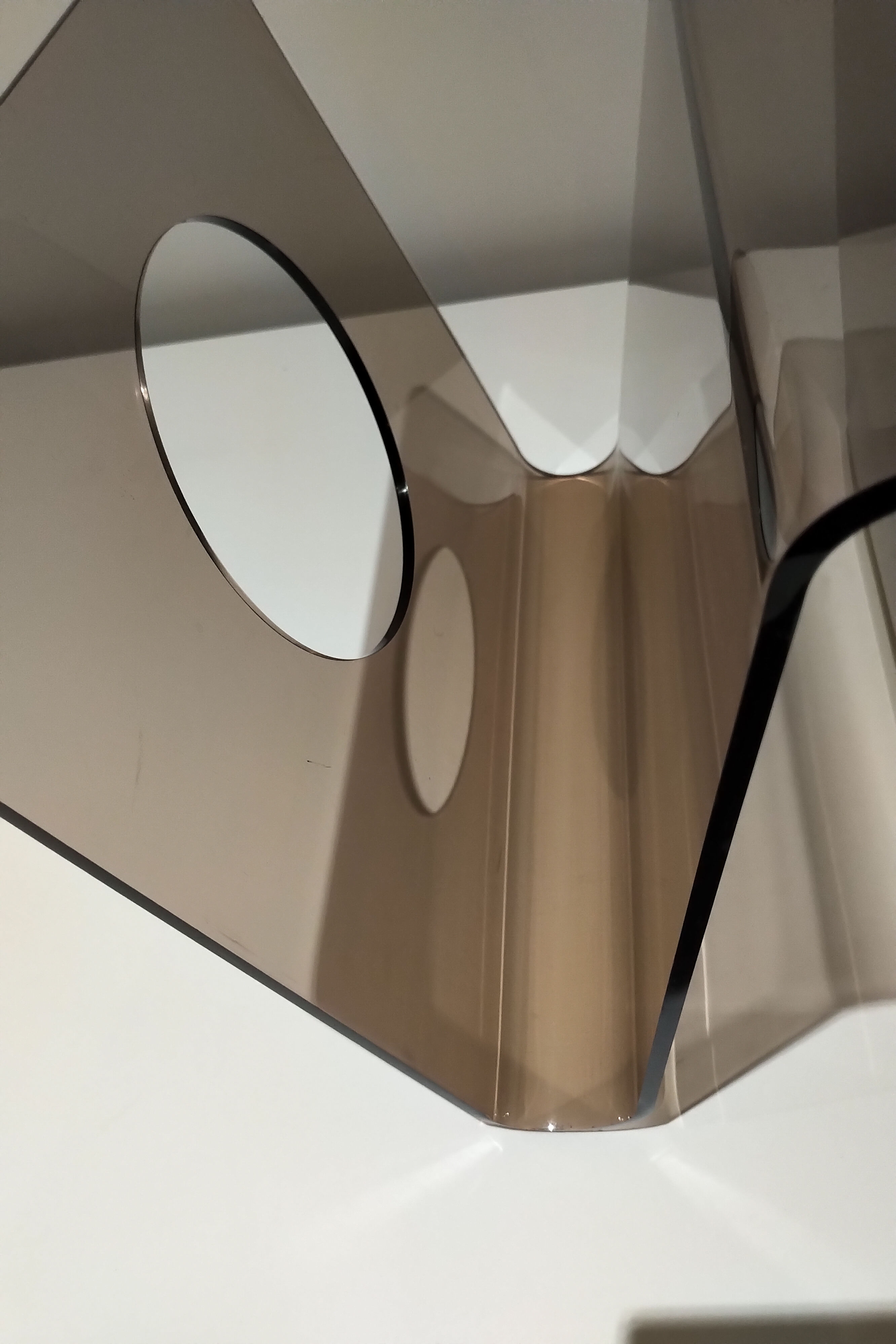 Michel Dumas plexiglass design magazine holders, 1970s