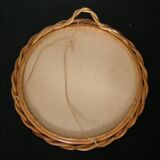 Round rattan mirror 29 cm