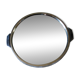 Round metal mirror tray with handles