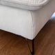 3-seater sofa in ecru nubuck finish, Mobilier de France