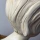 Plaster bust of a young girl
