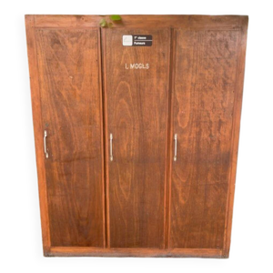 Armoire SNCF en bois - authentique