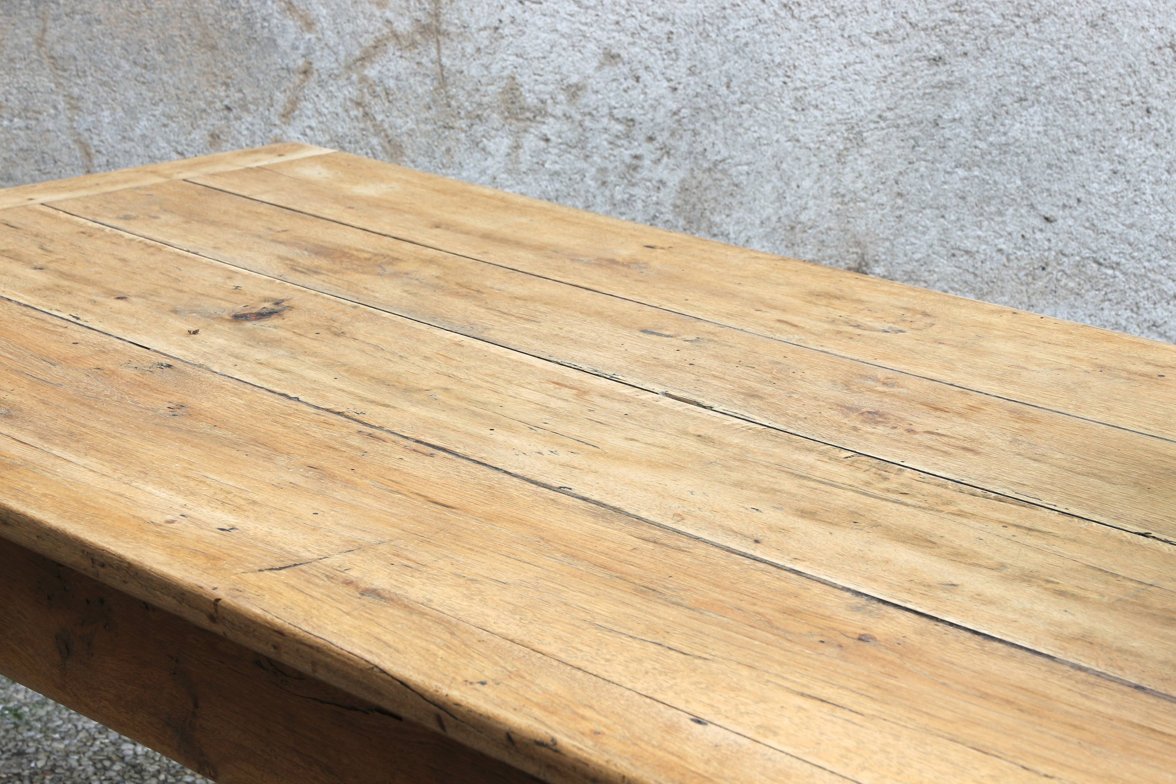 Antique oak farm table 180 cm long