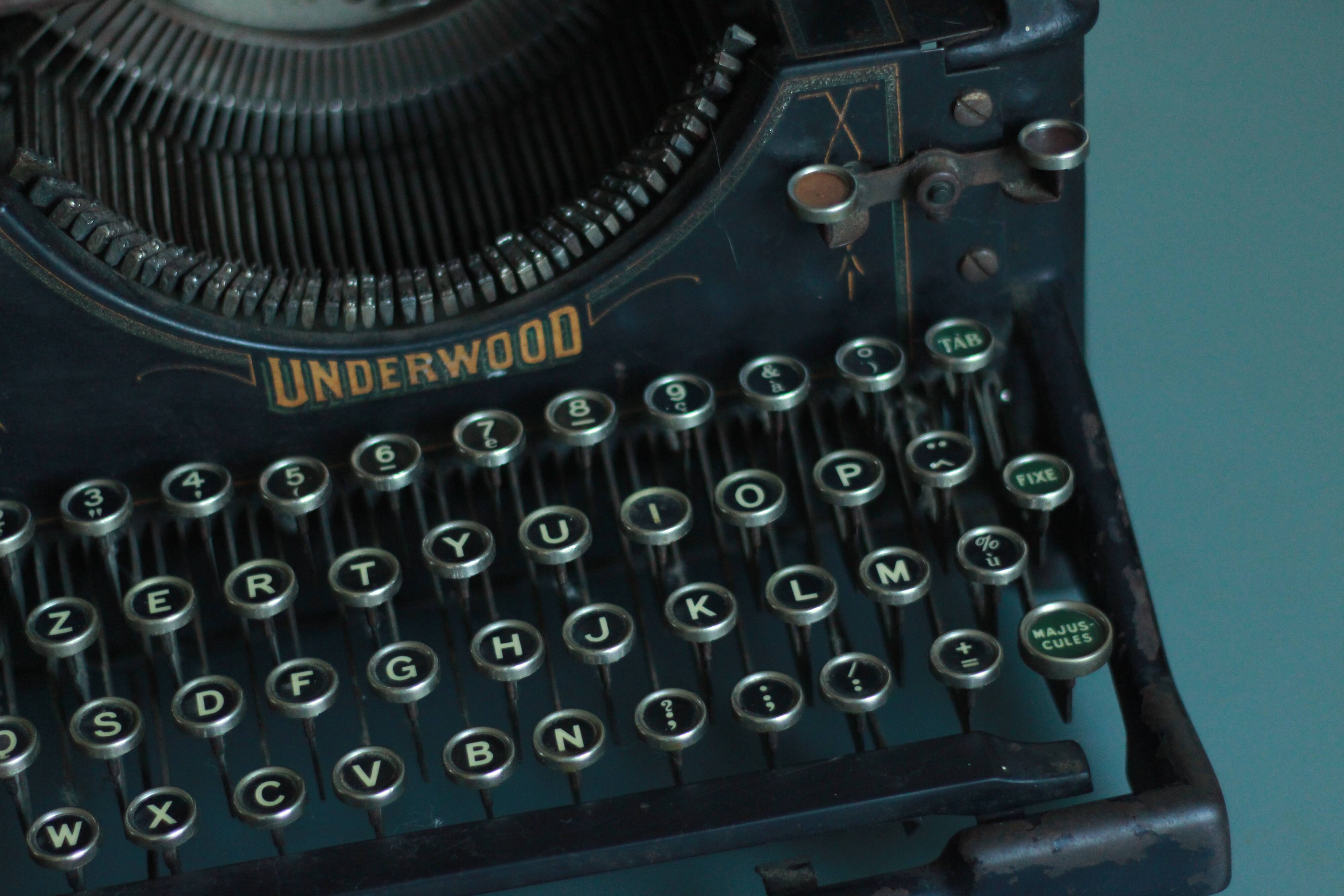 Underwood typewriter 1918