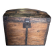 Malle bombée ancienne – rangement & déco vintage
