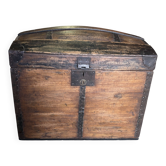 Antique domed trunk – vintage storage & decor