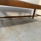 20th century oak coffee table with slate top