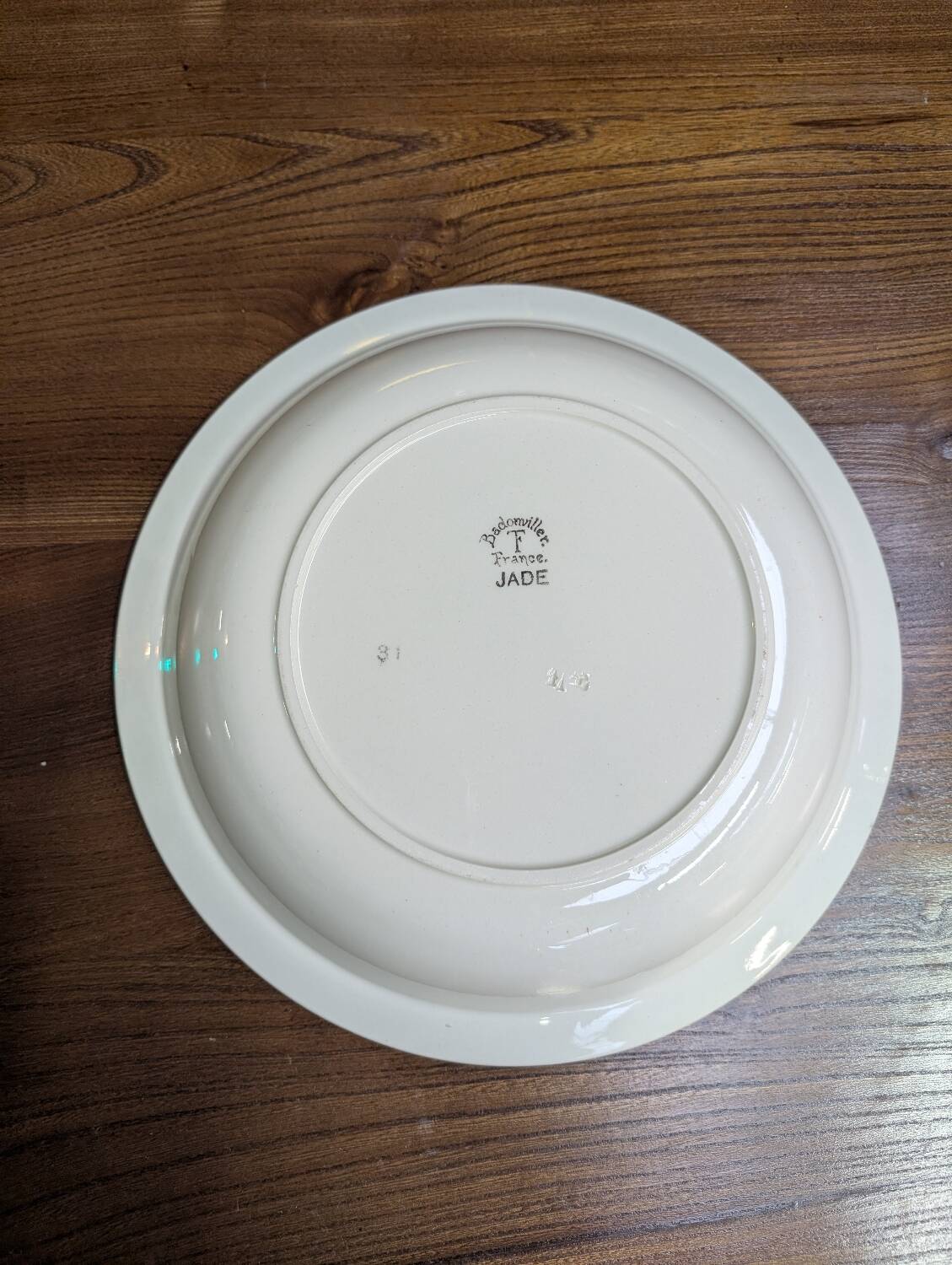 Badonviller serving dish/salad bowl, "jade" model