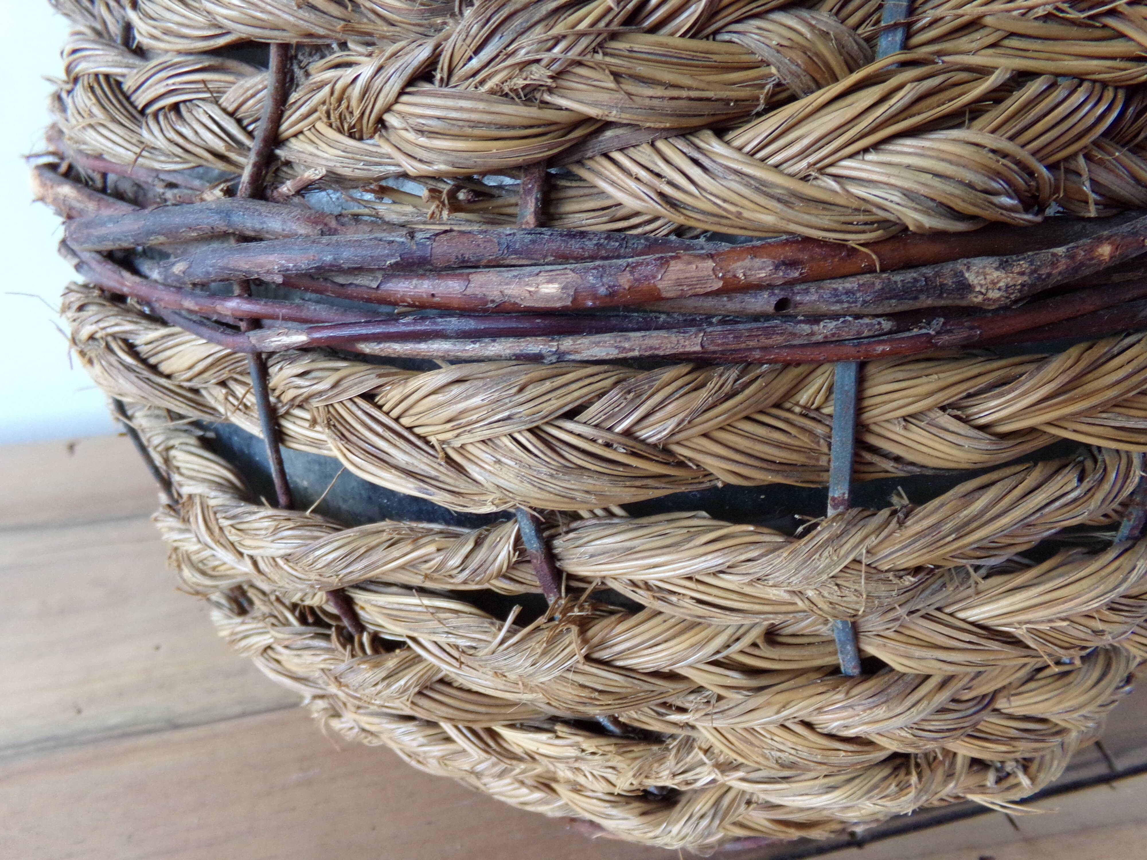 Demijohn braided wicker