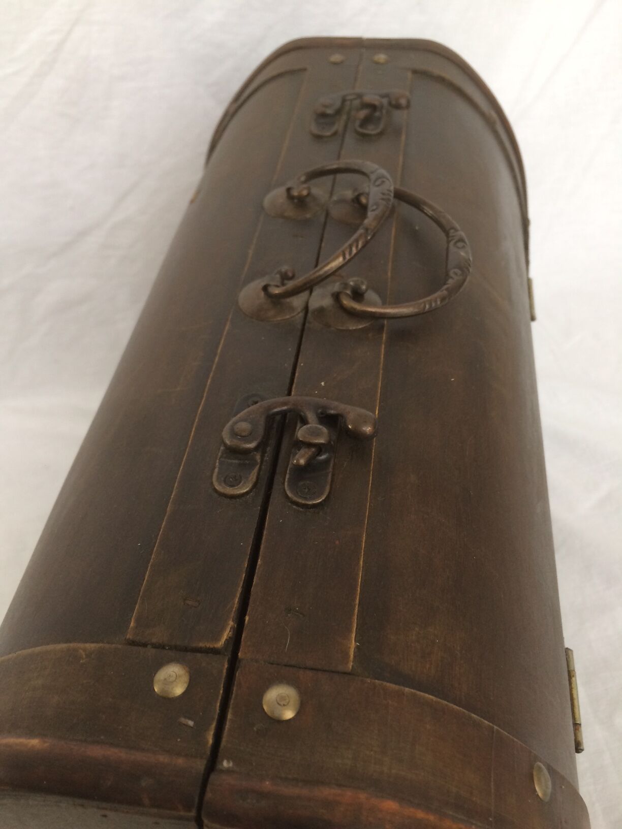 Old doctor wooden suitcase