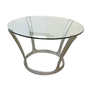 Table de repas en verre Michel Charron