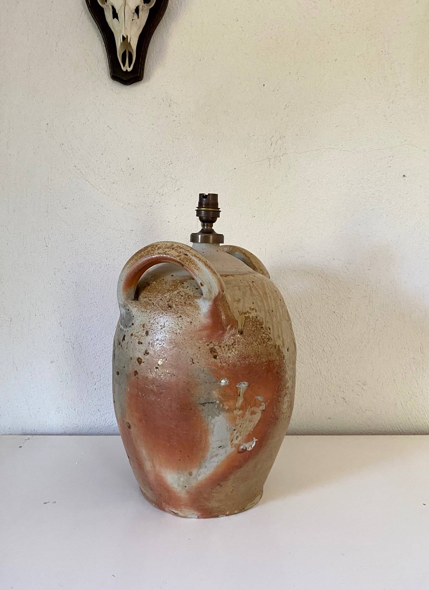 Jar lamp base, 2m fabric cable