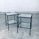 Minimalist Two-Tier Side Tables, Belgium, 1960s, Set of 2