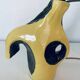 Vintage Yellow & Black Ceramic Lamp Base Modernist 50s/60s Free Form