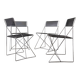 X-line chairs by Niels Jorgen Haugesen for Hybodan - set of 4