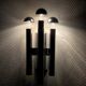 Chrome wall lamps from the 70s
