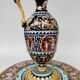 Ewer and its basin, in Gien earthenware, Renaissance model, 20th century.