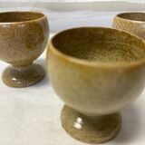 Set of 3 stoneware egg cups