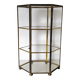 Vitrine pour miniatures, armoire en verre et laiton