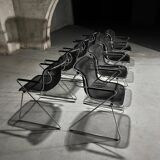 Set of 8 Penelope Chairs by Charles Pollock for Castelli, 1980s