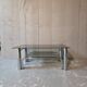 Table basse chromée