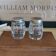 Antique salt and pepper shakers in crystal and silver metal.