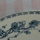 Plat rond en faïence motif Bertha