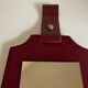 1960 cloakroom mirror with leather and brass shelf
