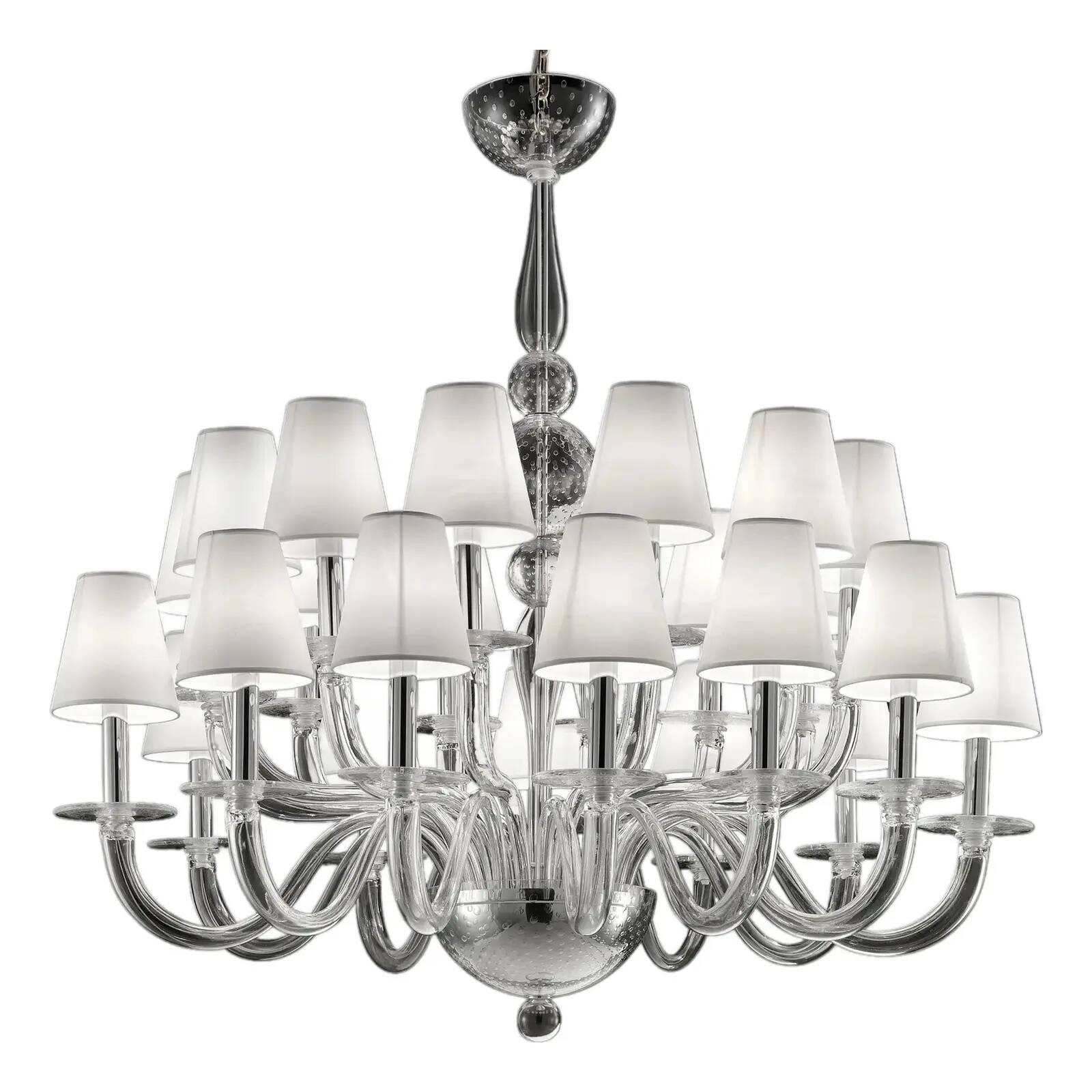 Italian Green Felci Murano Glass Chandelier Green by Simoeng for Simoeng