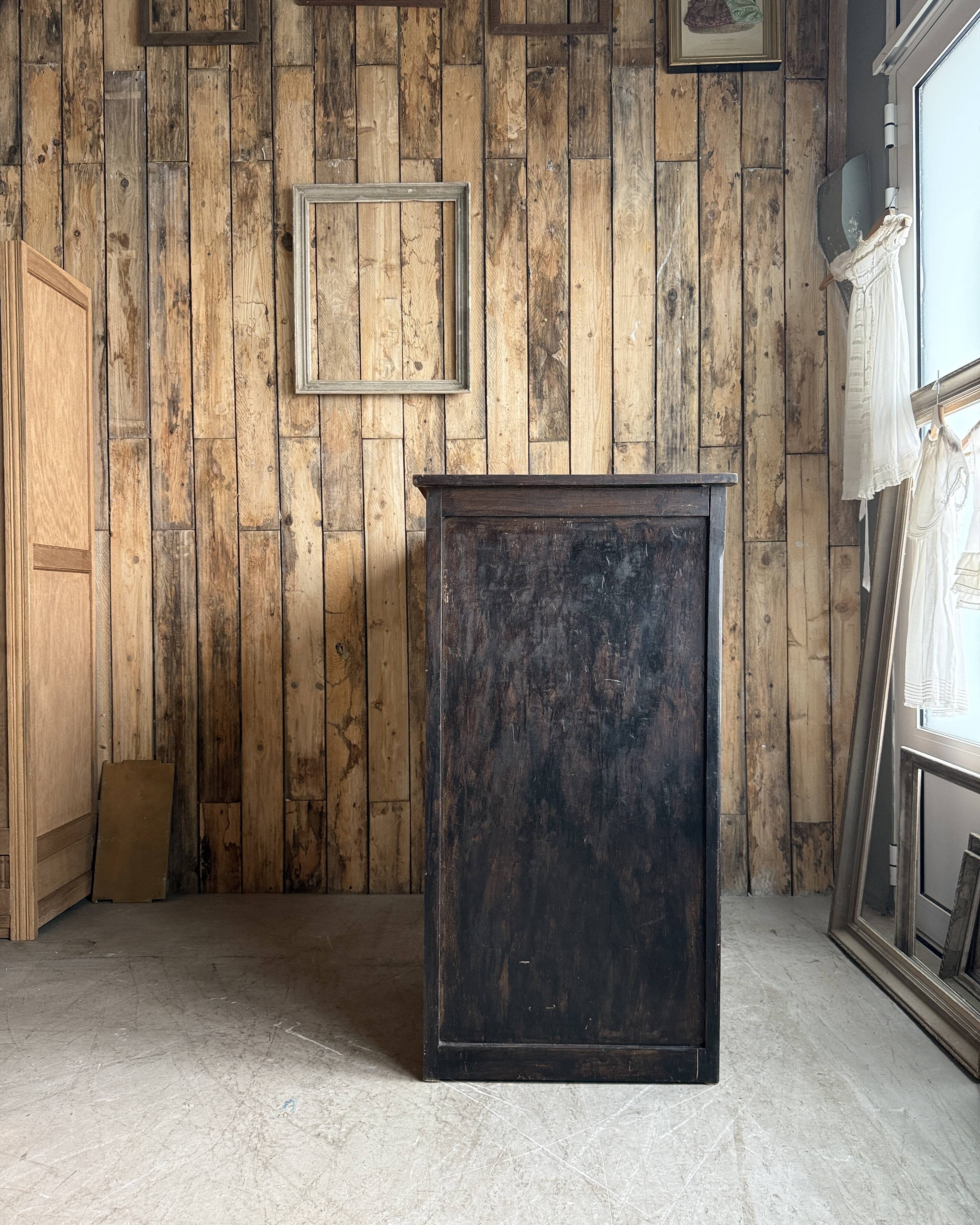 Black patina grand Parisian buffet (restored)