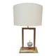 "Apple" lamp, dolphin, gold metal glass