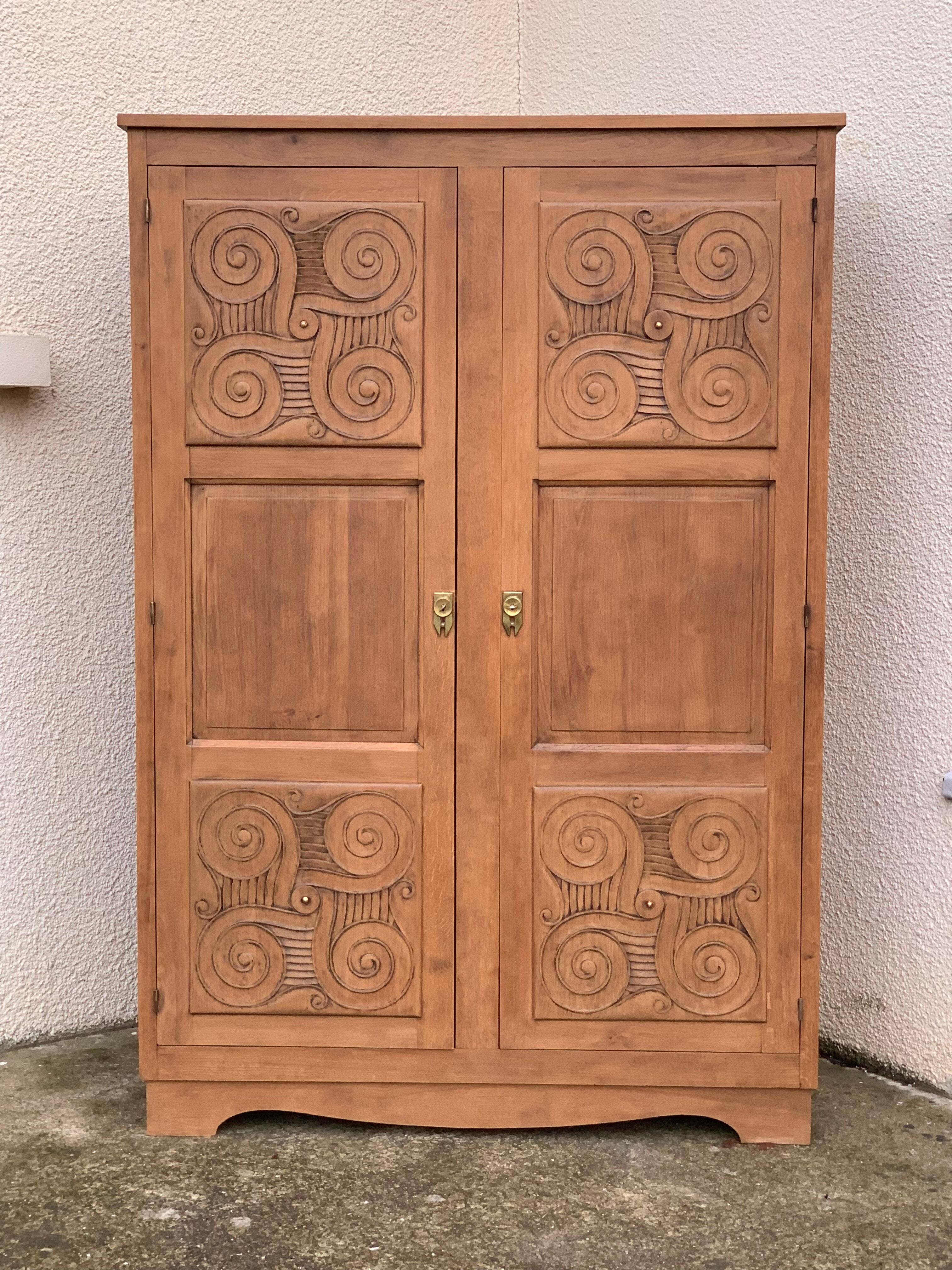 Vintage cabinet 1950 solid oak