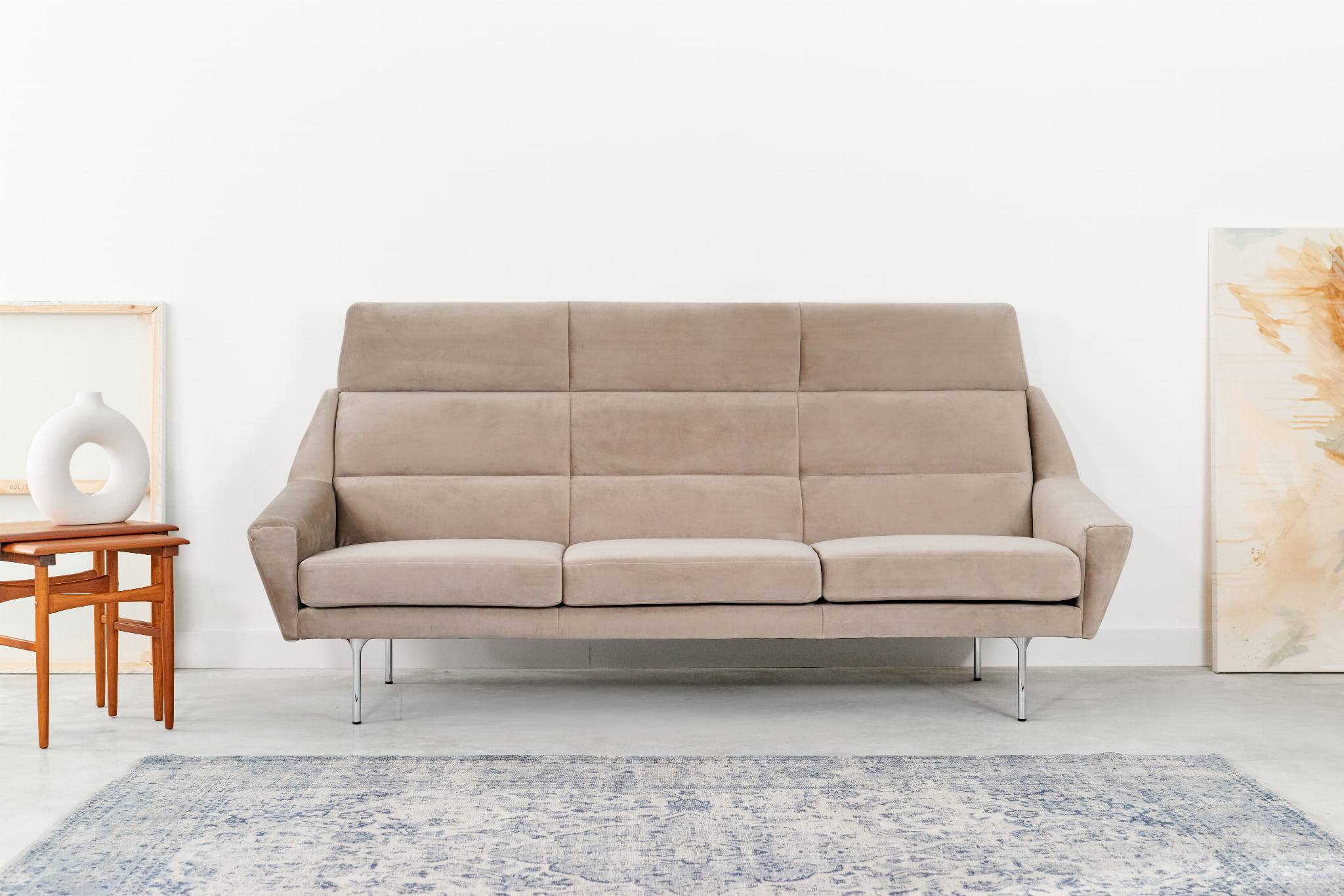 Sofa MANDAL beige, design scandinave