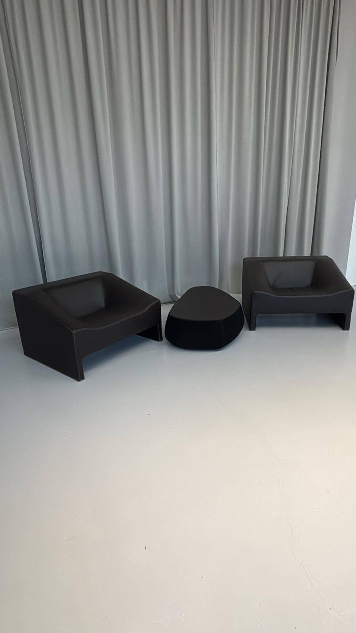 Malmo Leather Set by Patricia Urquiola for Moroso, Italy, 2000s, Set of 3