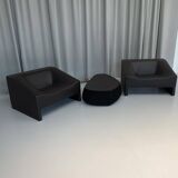 Malmo Leather Set by Patricia Urquiola for Moroso, Italy, 2000s, Set of 3